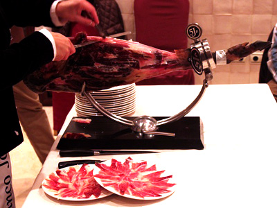 Pure Iberico Ham de Bellota Cinco Jotas 5J Special Edition Carving Table