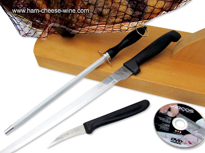 Pure Iberico Bellota Ham Fermín - Economic Ham Carving Kit Details 3