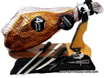 Pure Iberico Bellota Ham Fermín - Professional Ham Carving Kit Details 8