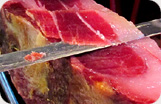 Pure Iberico Ham de Bellota Hand Cut by Knife Details 1