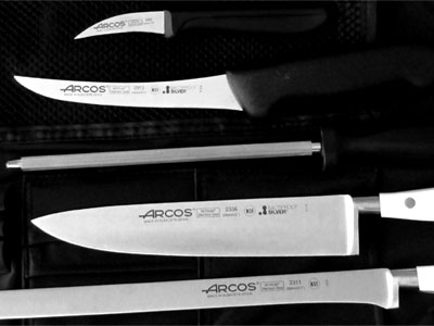 Arcos Premium - Kit Profesional De Cuchillo Jamonero De 28 Cm